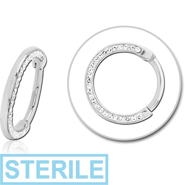 STERILE SURGICAL STEEL CRYSTALINE JEWELLED MULTI PURPOSE CLICKER