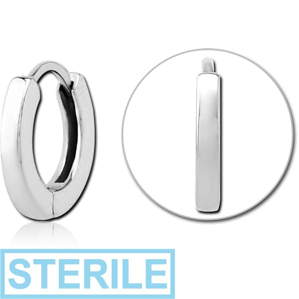 STERILE SURGICAL STEEL MULTI PURPOSE HUGGIE PIERCING