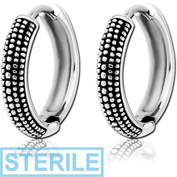 STERILE SURGICAL STEEL HUGGIES PAIR