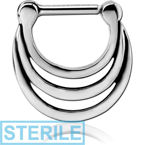 STERILE SURGICAL STEEL HINGED SEPTUM CLICKER