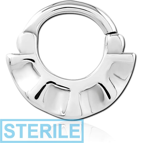 STERILE SURGICAL STEEL HINGED SEPTUM CLICKER