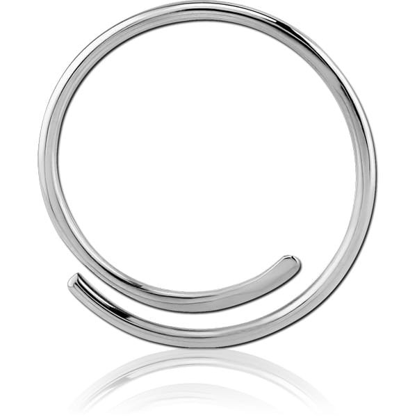 STERILE SURGICAL STEEL HOOP EARRINGS FOR TUNNEL