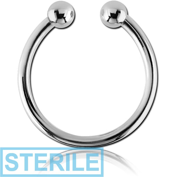 STERILE SURGICAL STEEL FAKE SEPTUM RING