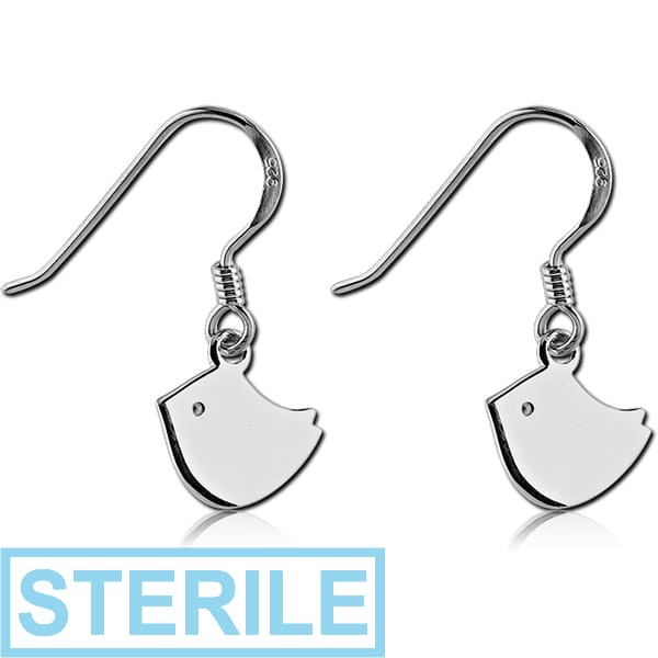STERILE STERLING SILVER 925 EARRINGS PAIR - CHIKS
