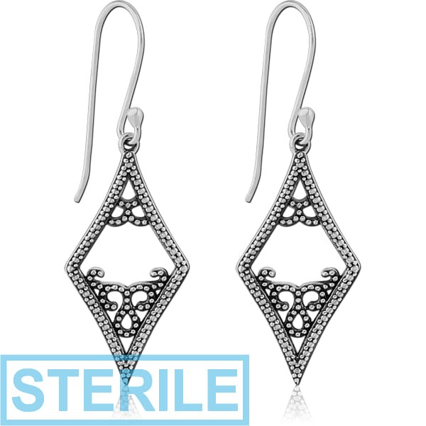 STERILE STERLING SILVER 925 EARRINGS PAIR - FILIGREE