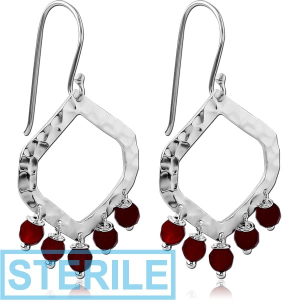 STERILE STERLING SILVER 925 EARRINGS PAIR