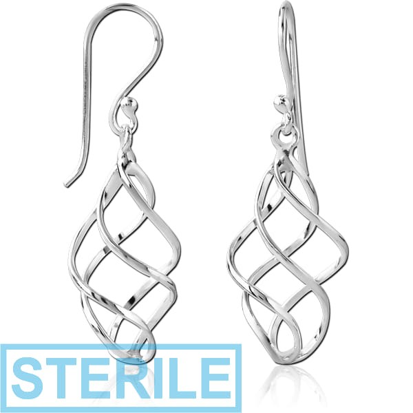 STERILE STERLING SILVER 925 EARRINGS PAIR