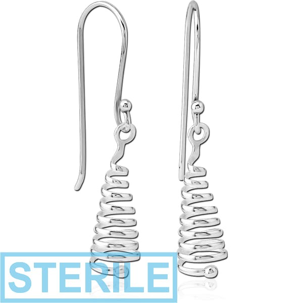 STERILE STERLING SILVER 925 EARRINGS PAIR