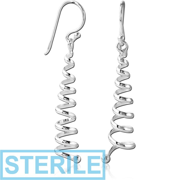 STERILE STERLING SILVER 925 EARRINGS PAIR