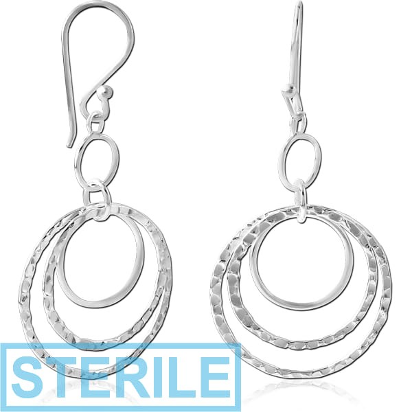 STERILE STERLING SILVER 925 EARRINGS PAIR