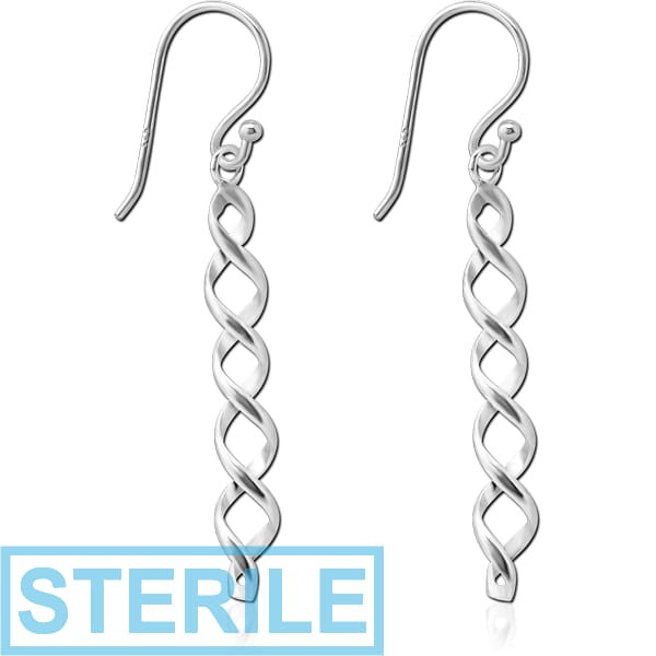 STERILE STERLING SILVER 925 EARRINGS PAIR