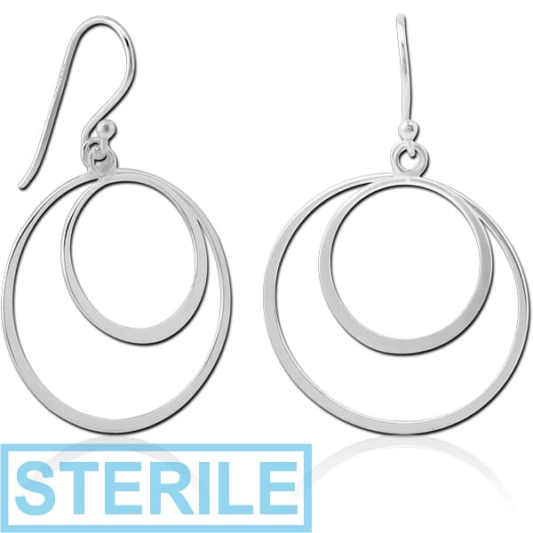 STERILE STERLING SILVER 925 EARRINGS PAIR