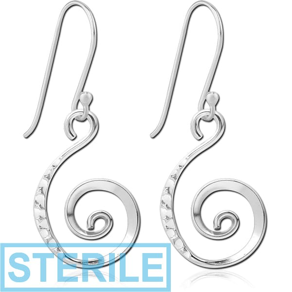STERILE STERLING SILVER 925 EARRINGS PAIR