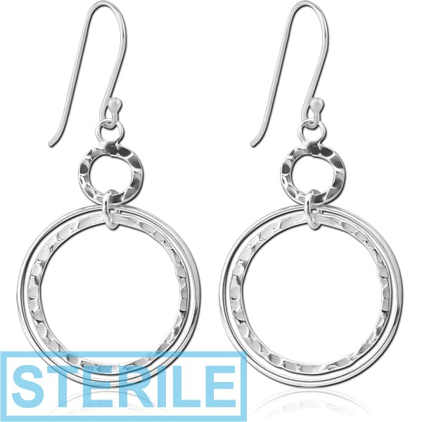 STERILE STERLING SILVER 925 EARRINGS PAIR