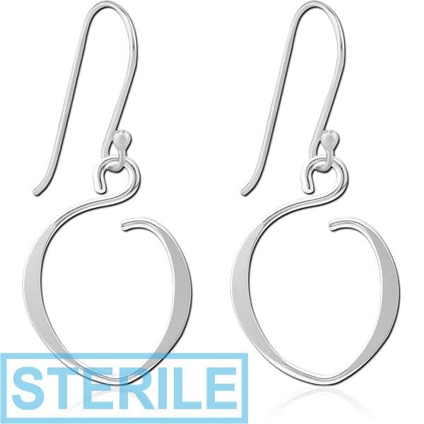 STERILE STERLING SILVER 925 EARRINGS PAIR