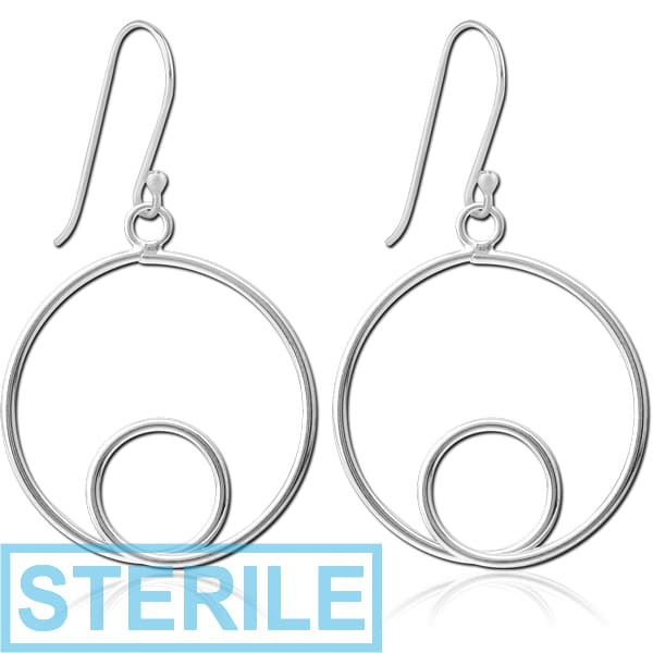 STERILE STERLING SILVER 925 EARRINGS PAIR