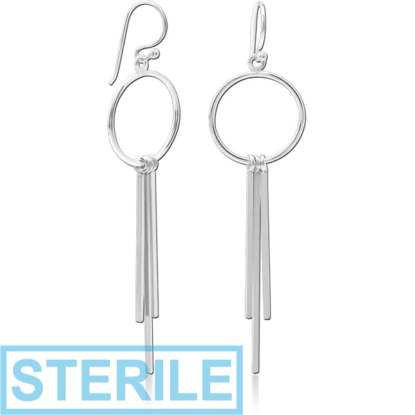 STERILE STERLING SILVER 925 EARRINGS PAIR