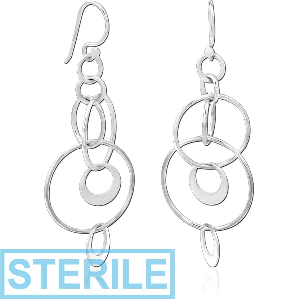 STERILE STERLING SILVER 925 EARRINGS PAIR