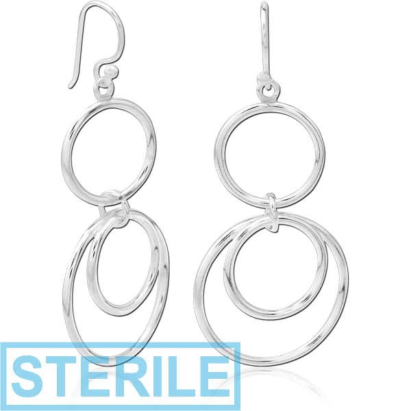 STERILE STERLING SILVER 925 EARRINGS PAIR