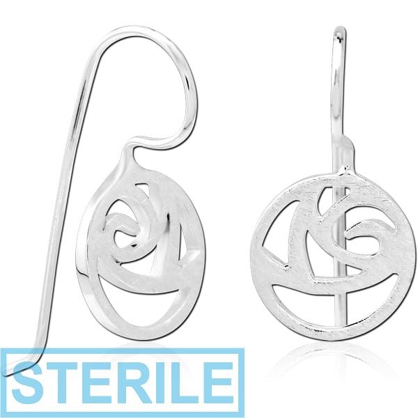STERILE STERLING SILVER 925 EARRINGS PAIR