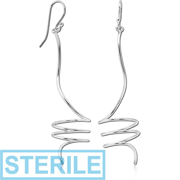 STERILE STERLING SILVER 925 EARRINGS PAIR