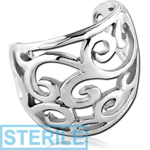 STERILE STERLING SILVER 925 EAR CUFF - FILIGREE