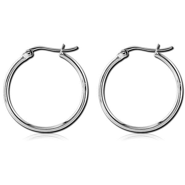 STERILE STERLING SILVER 925 HOOP EARRINGS