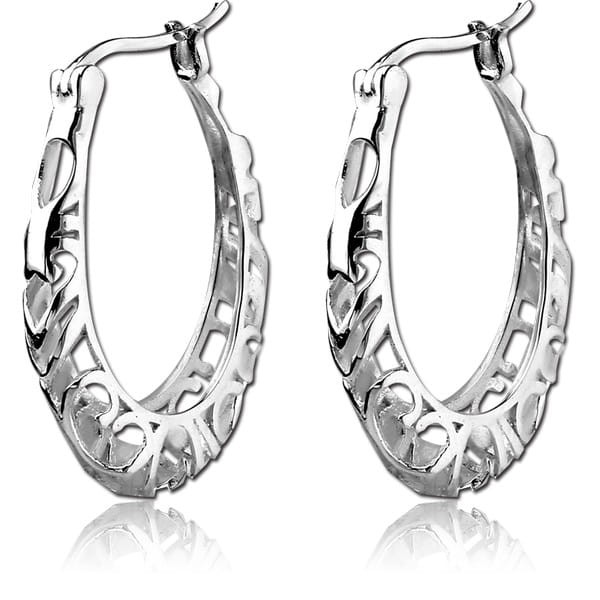 STERILE STERLING SILVER 925 HOOP EARRINGS