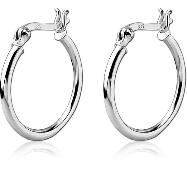 STERILE STERLING SILVER 925 HOOP EARRINGS