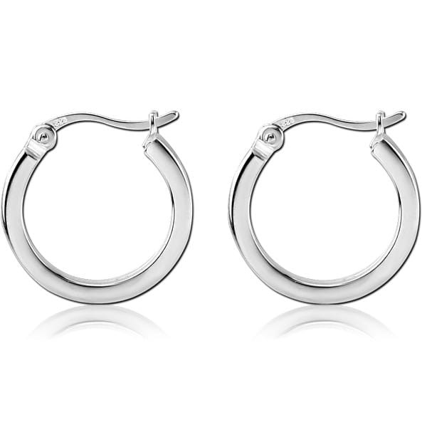 STERILE STERLING SILVER 925 HOOP EARRINGS