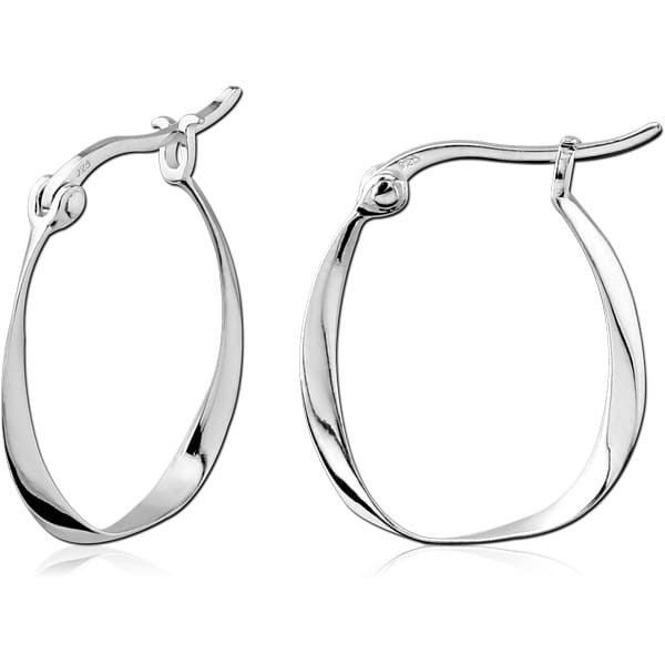 STERILE STERLING SILVER 925 HOOP EARRINGS