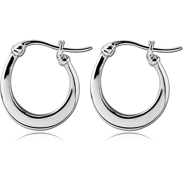 STERILE STERLING SILVER 925 HOOP EARRINGS