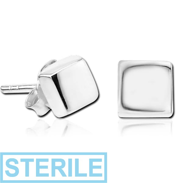 STERILE STERLING SILVER 925 EAR STUDS PAIR
