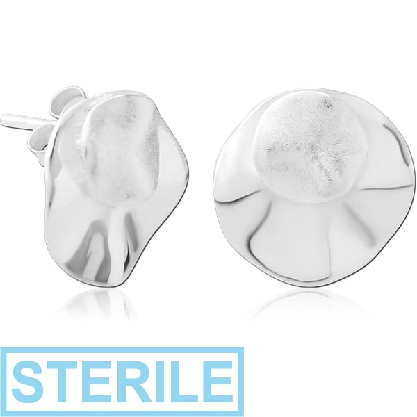 STERILE STERLING SILVER 925 EAR STUDS PAIR