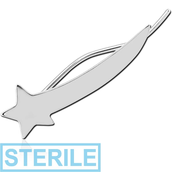 STERILE STERLING SILVER 925 EAR VINE - LEFT - COMMET