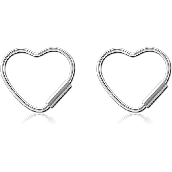 STERILE STERLING SILVER 925 EARRINGS - HEART
