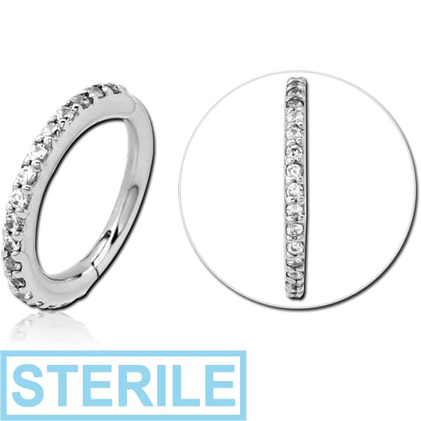 STERILE STERLING SILVER 925 JEWELLED MULTI PURPOSE CLICKER