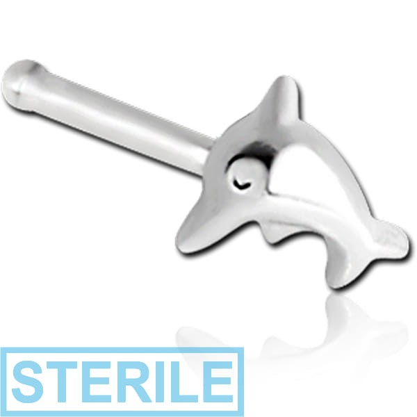 STERILE STERLING SILVER 925 DOLPHIN NOSE BONE