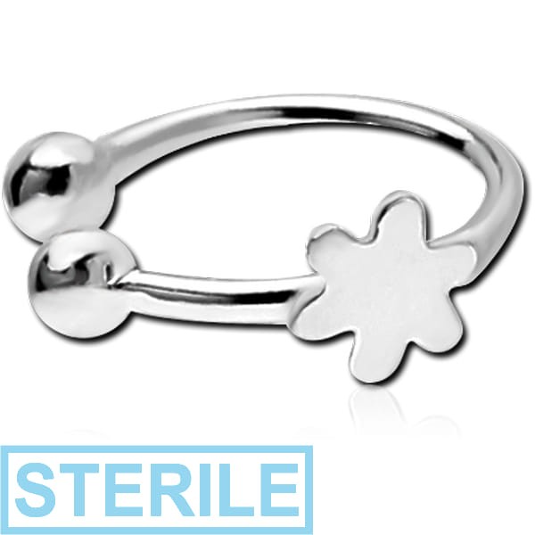 STERILE STERLING SILVER 925 ILLUSION NOSE RING WITH DISTRIBUTED