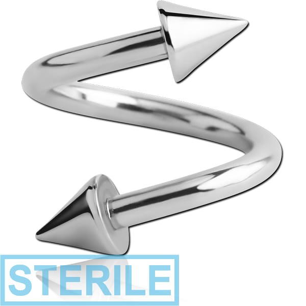 STERILE SURGICAL STEEL BODY SPIRAL WITH CONES