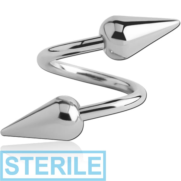 STERILE SURGICAL STEEL BODY SPIRAL WITH ROUND SPIKES