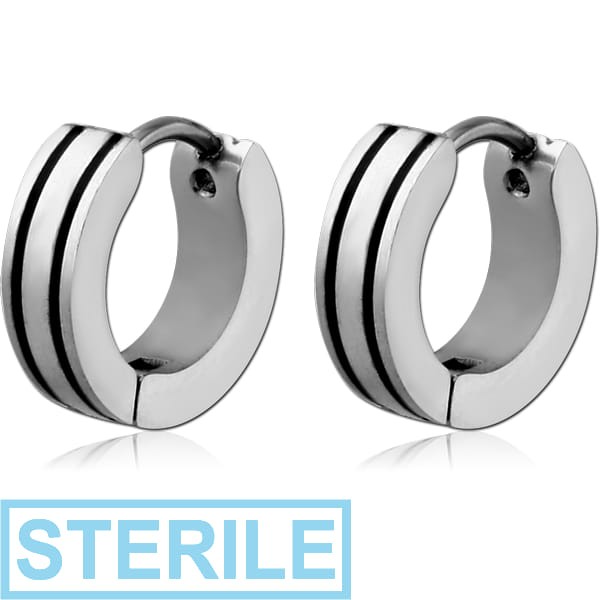 STERILE STAINLESS STEEL HUGGIES PAIR