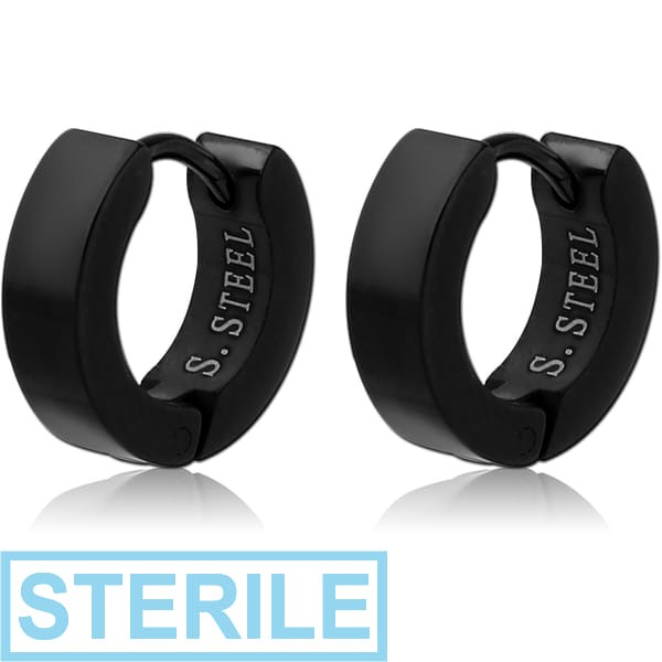 STERILE BLACKLINE STAINLESS STEEL HUGGIES PAIR