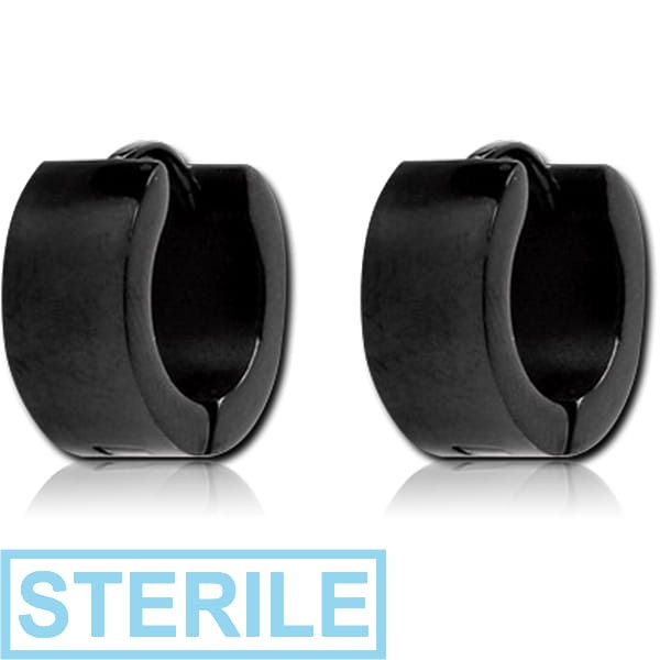 STERILE BLACKLINE STAINLESS STEEL HUGGIES PAIR