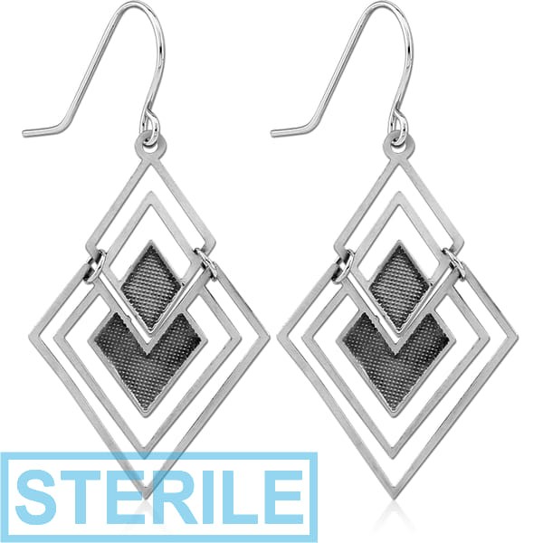 STERILE STAINLESS STEEL EARRINGS