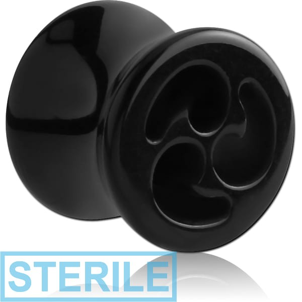 STERILE ACRYLIC DOUBLE FLARED SWIRL PLUG