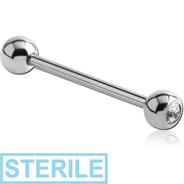 STERILE TITANIUM JEWELLED BARBELL