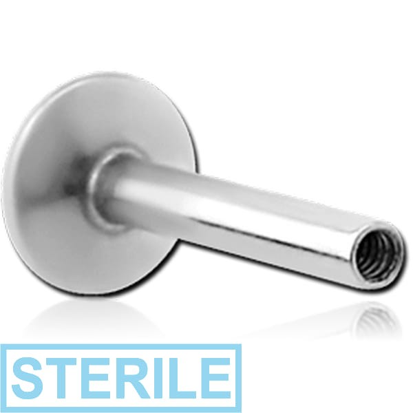 STERILE TITANIUM INTERNALLY THREADED MICRO LABRET PIN FOR 0.9 MM THREAD