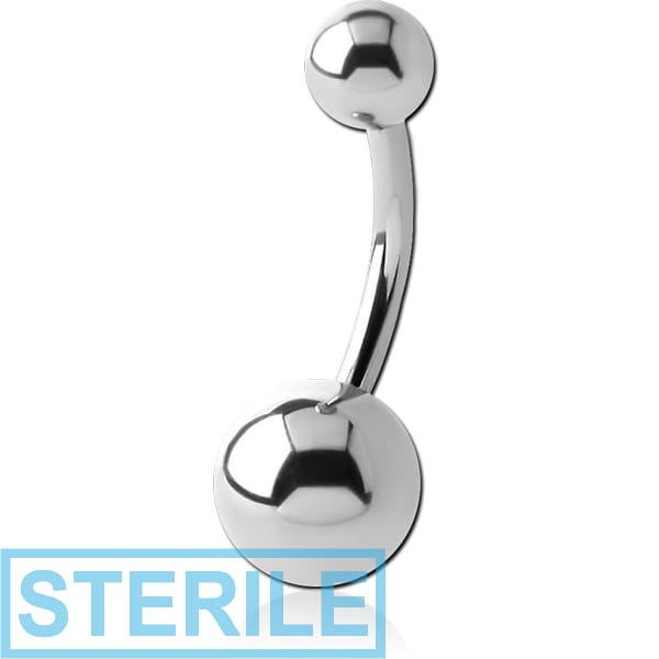 STERILE TITANIUM INTERNALLY THREADED NAVEL BANANA