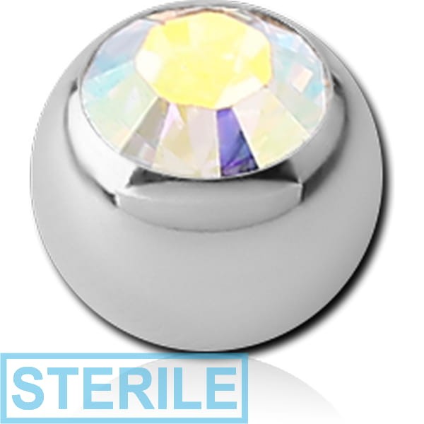 STERILE TITANIUM PREMIUM CRYSTAL JEWELLED MICRO BALL